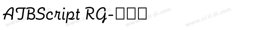 ATBScript RG字体转换 ATBScript RG字体转换